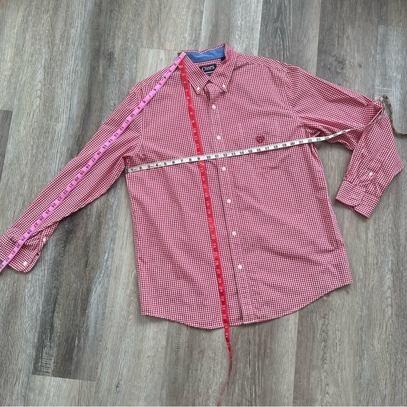 Chaps Easy Care checked button down long sleeve shirt - Picture 2 of 4